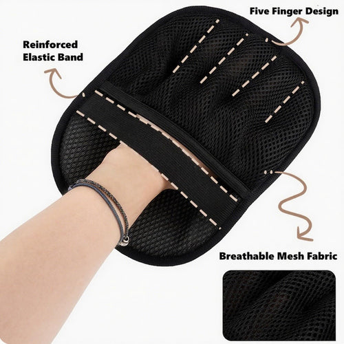 2 Pack Pet Hair Removal Gloves, Magic Brush, Reusable Electrostatic Cat Dog Grooming & Deshedding Glove for Effective Hair Removal on Furniture, Car Seats, Clothing