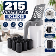 PawDefense™ 2-in-1 Cat Litter Scoop + 215 Waste Bags image 5
