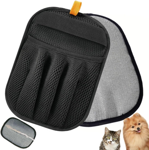 2 Pack Pet Hair Removal Gloves, Magic Brush, Reusable Electrostatic Cat Dog Grooming & Deshedding Glove for Effective Hair Removal on Furniture, Car Seats, Clothing