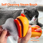 PawDefense™ Steamy Pet Brush - Neon Orange image 3