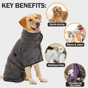 PawDefense™ Quick-Dry Dog Robe image 5
