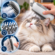 PawDefense™ Steamy Pet Brush - Carbon Gray image 3