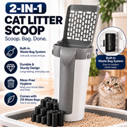 PawDefense™ 2-in-1 Cat Litter Scoop + 215 Waste Bags image 6