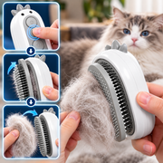 PawDefense™ Steamy Pet Brush - Carbon Gray image 5