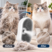 PawDefense™ Steamy Pet Brush - Carbon Gray image 2