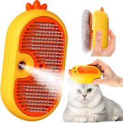 PawDefense™ Steamy Pet Brush - Neon Orange image 1