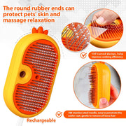 PawDefense™ Steamy Pet Brush - Neon Orange image 4